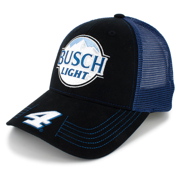 Kevin Harvick 2022 Victory Lane Busch Light Sponsor Team Mesh NASCAR Hat Black/Blue #4