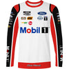 Kevin Harvick 2022 Long Sleeve Mobil 1 Sublimated Uniform Pit Crew T-Shirt White #4 NASCAR