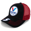 Kyle Larson 2021 Valvoline Team Mesh #5 NASCAR Hat Red