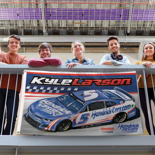 Kyle Larson 2023 HendrickCars Two-Sided NASCAR 3x5 Flag #5