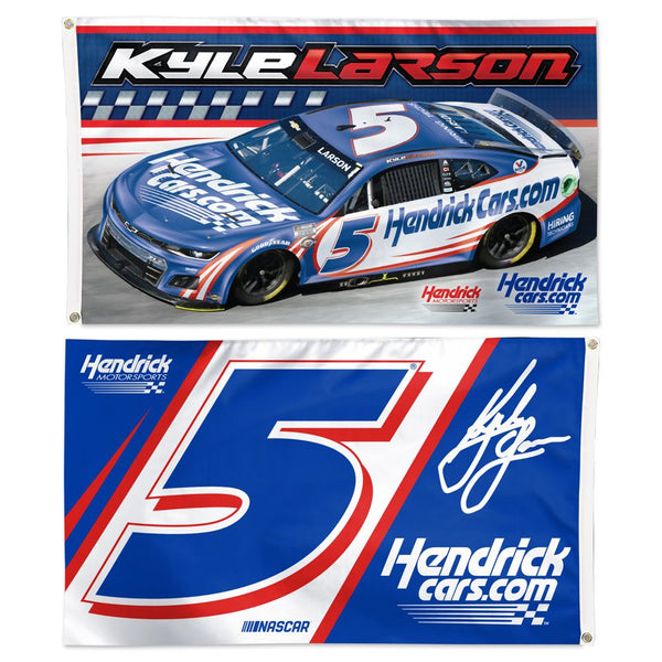 Kyle Larson 2023 HendrickCars Two-Sided NASCAR 3x5 Flag #5