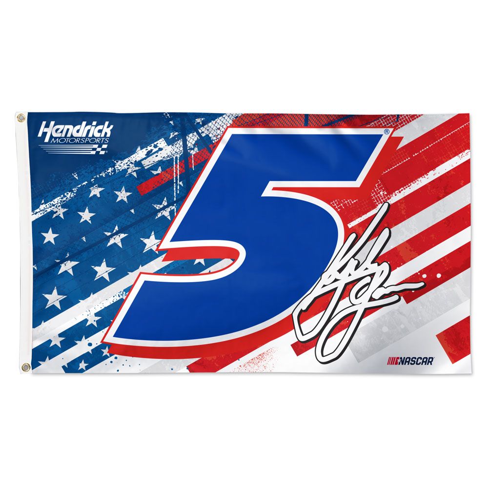 Kyle Larson 2023 Patriotic #5 NASCAR 3x5 Flag 
