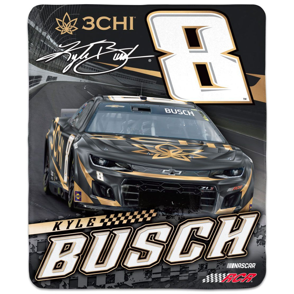 Kyle Busch 2023 3CHI 50x60 Winning Image Blanket #8 NASCAR