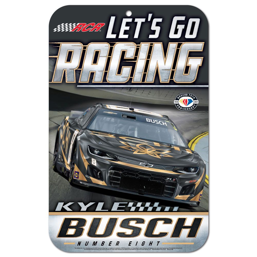 Kyle Busch 2023 3CHI #8 11x17 Plastic Sign NASCAR