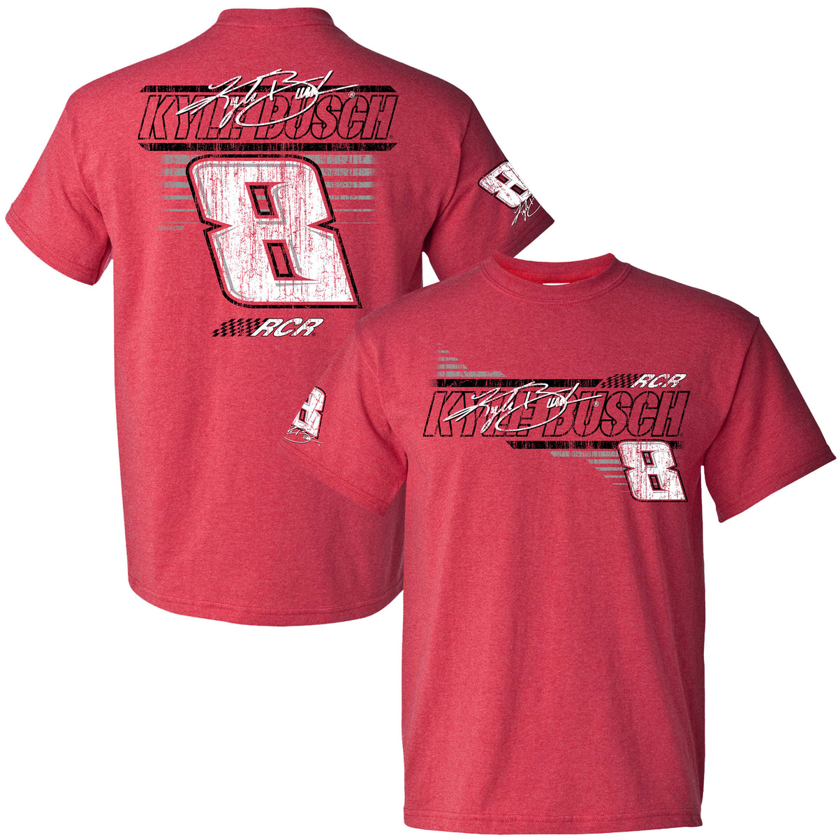 kyle-busch-lifestyle-8-distressed-t-shirt-red-sale-s