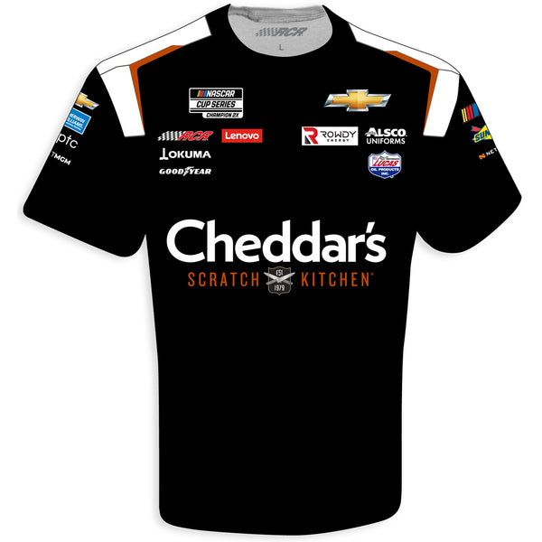 Kyle Busch 2023 Cheddar's Sublimated Uniform Pit Crew T-Shirt Black #8 NASCAR