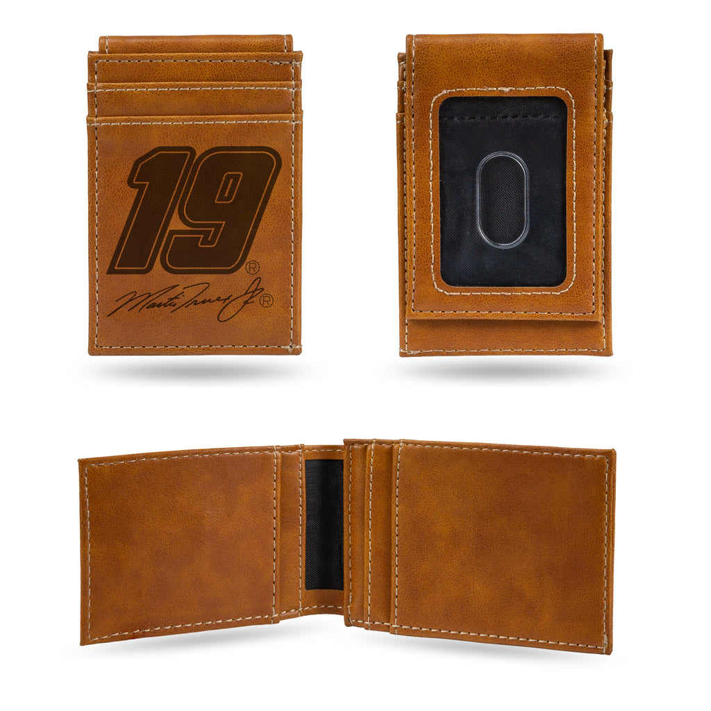 Martin Truex Jr Laser Engraved Front Pocket Wallet #19 NASCAR