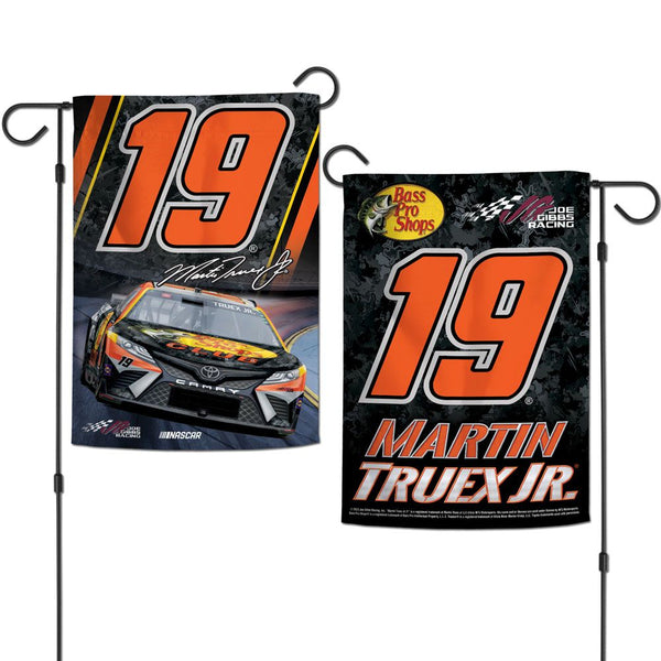 Martin Truex Jr 2023 Bass Pro Shops Two Sided 12x18 Garden Flag #19 NASCAR