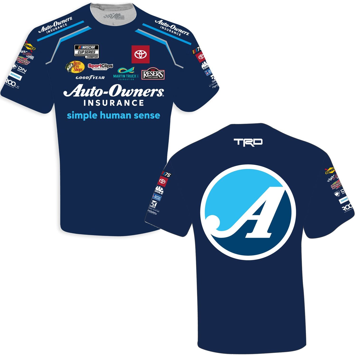 Martin Truex Jr AutoOwners Sublimated Uniform Pit Crew TShirt Sale M