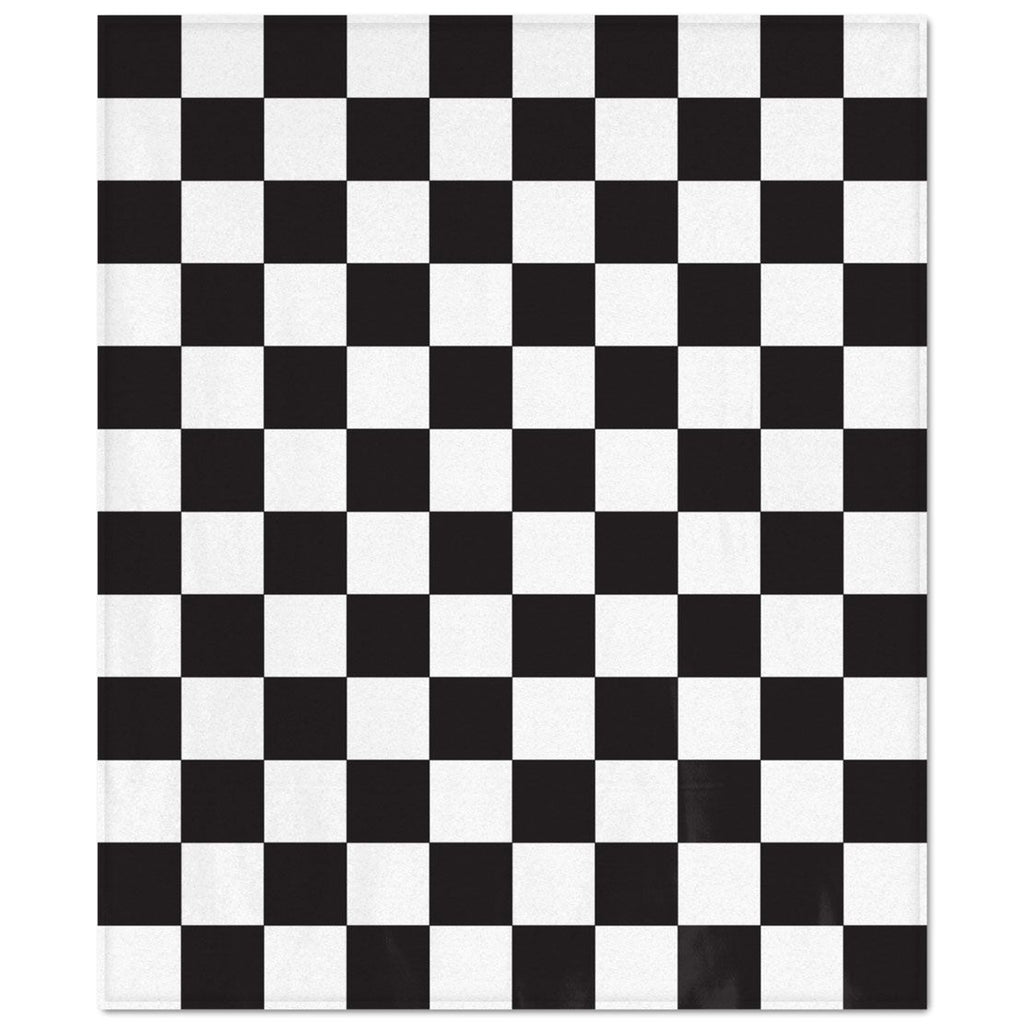 NASCAR 2023 Checkered Flag 50x60 Black White Blanket