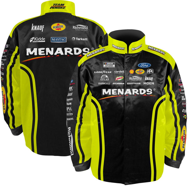 Ryan Blaney 2023 Menards Uniform Pit Jacket Black #12 NASCAR