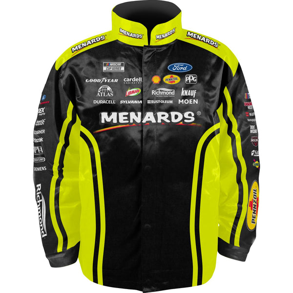 Ryan Blaney 2023 Menards Uniform Pit Jacket Black #12 NASCAR