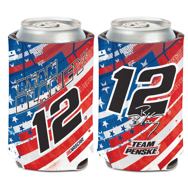 Ryan Blaney 2023 Patriotic #12 Can Hugger 12oz Cooler NASCAR