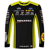 Ryan Blaney 2022 Long Sleeve Menards Sublimated Uniform Pit Crew T-Shirt Black #12 NASCAR