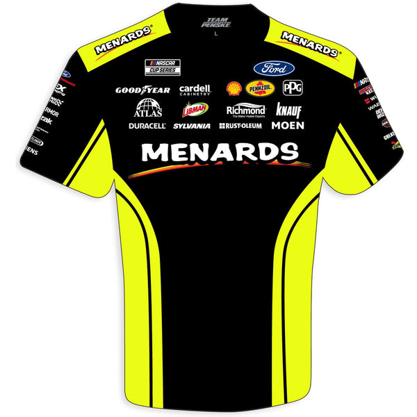 Ryan Blaney 2023 Menards Sublimated Uniform Pit Crew T-Shirt #12 NASCAR