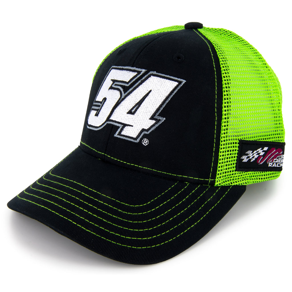 Ty Gibbs Colorblock #54 Mesh NASCAR Hat Black/Green | RacingUSA