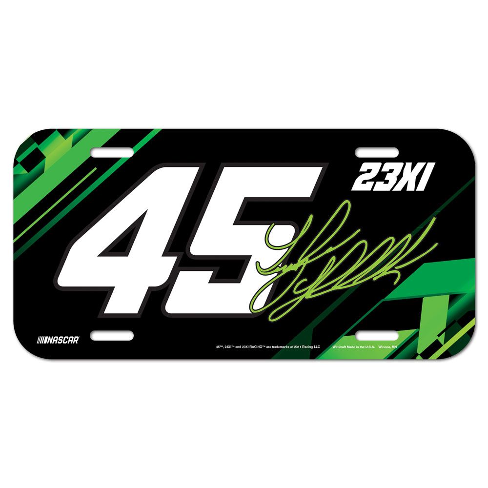 Tyler Reddick 2023 Signature #45 Plastic Car License Plate NASCAR